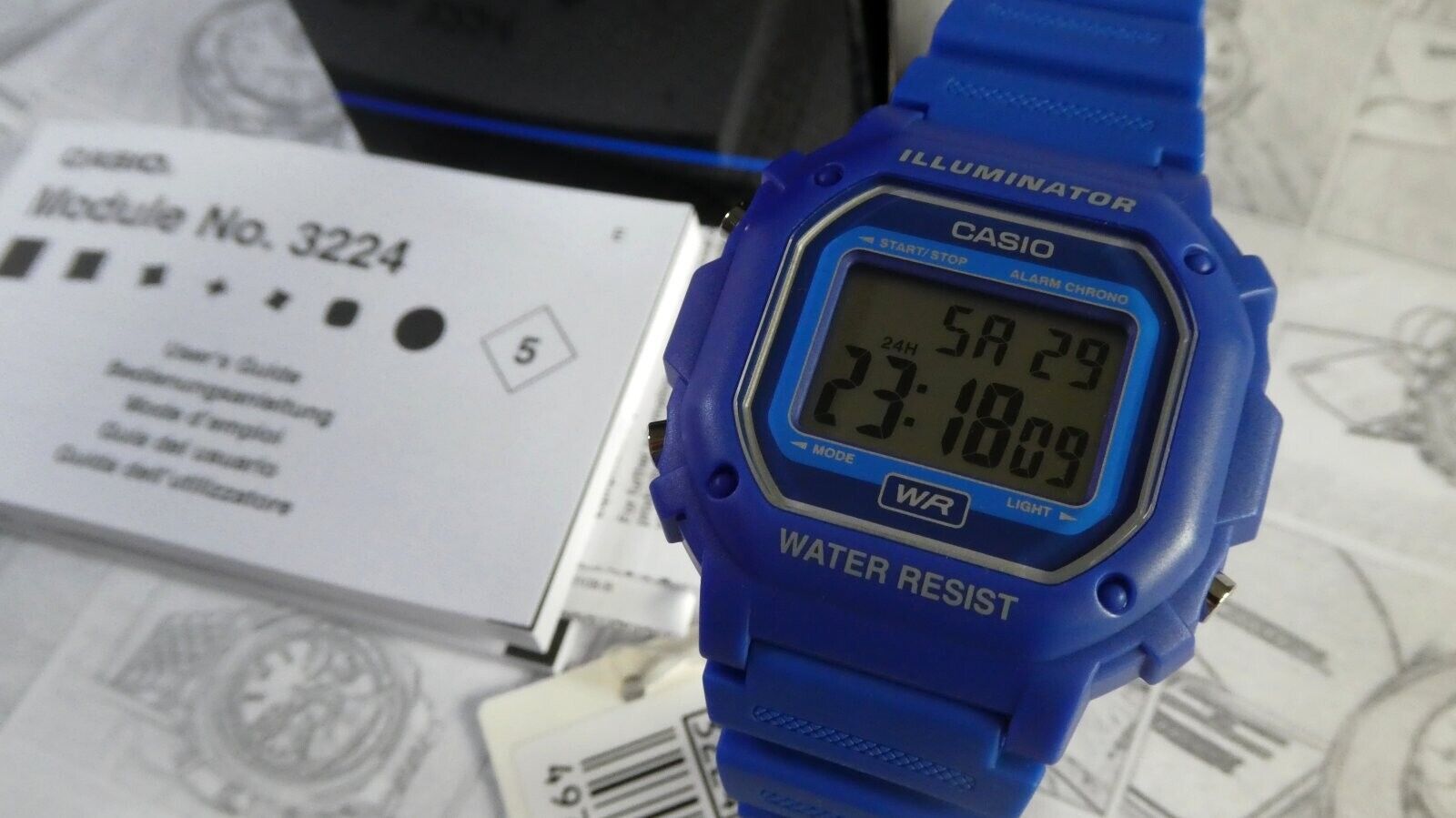 Casio f108wh water on sale resistant