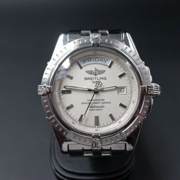 Breitling Headwind Day Date Ref A45355 in stainless steel with