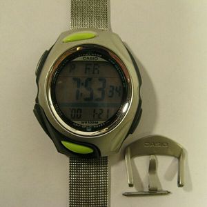 Casio Phys Str 101 Chronograph Watch Good Cond New Batt Works Good Many Features Watchcharts