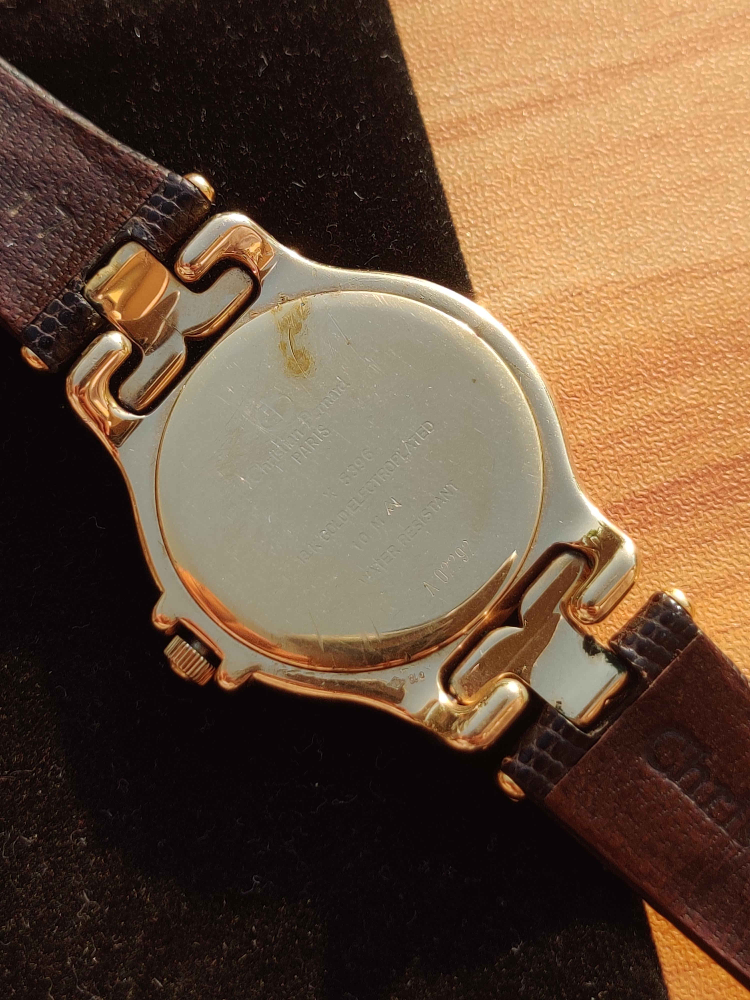 Christian Bernard ゴールド クォーツ Christian Bernard 18K Gold Electroplated / Stainless Steel