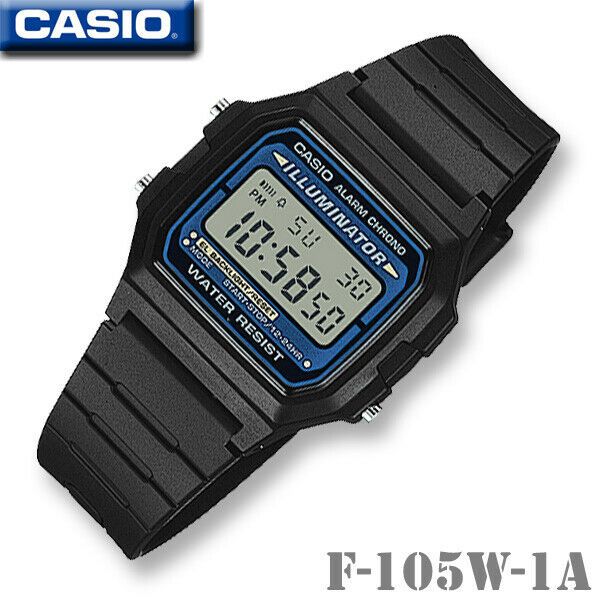 Iconic Retro Casio Watch F 105w 1a 100 Genuine Japanese Direct Import Au Stock Watchcharts