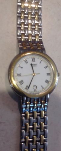 VTG Two Tone Gold And Silver Seiko 7N22 - 6A00 Quartz Mens Watch