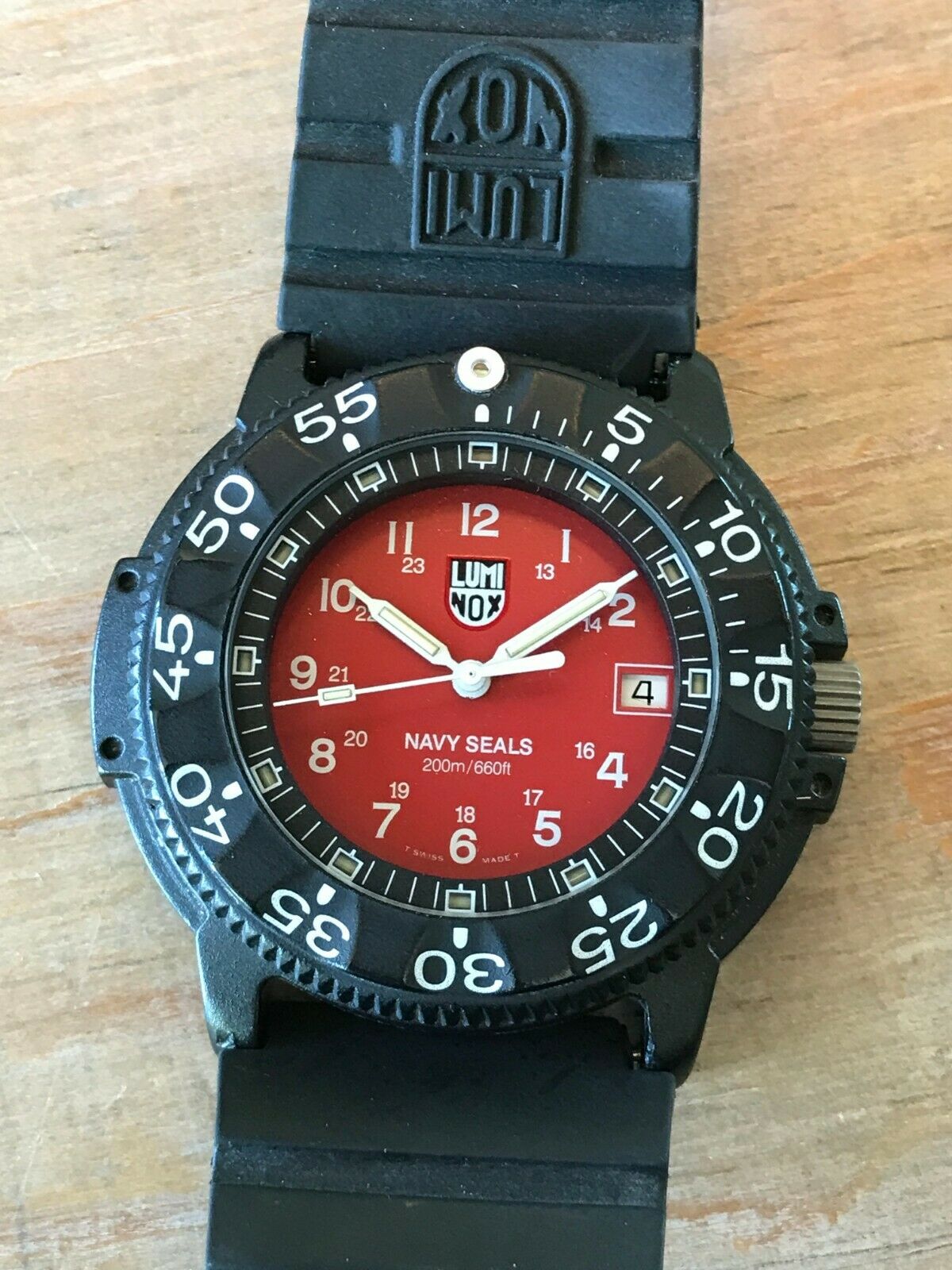 Rare Red, Luminox Navy Seal 3000 Men's Diver Watch, Military
