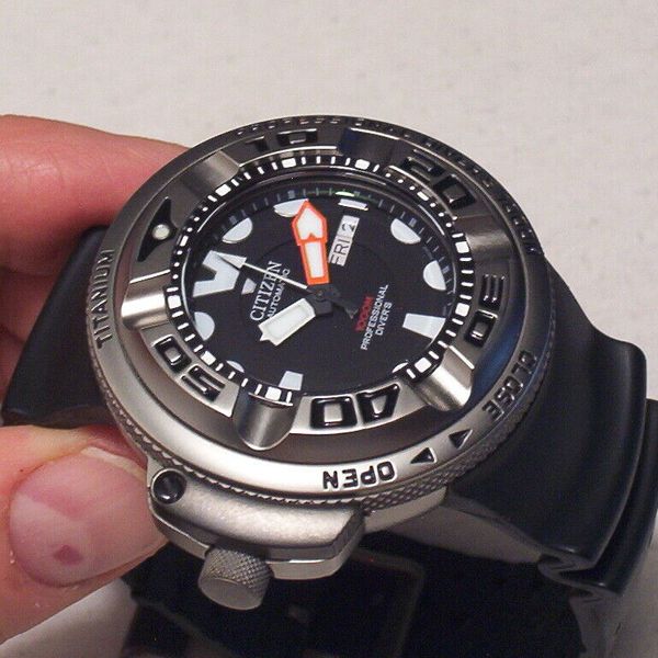 CITIZEN AUTOZILLA PROMASTER AUTOMATIC 1000M, STRAP ADAPTORS WITH ...