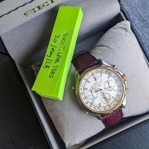 wts] Vintage 1995's Seiko Chronograph Watch Men 40mm Rare Alarm