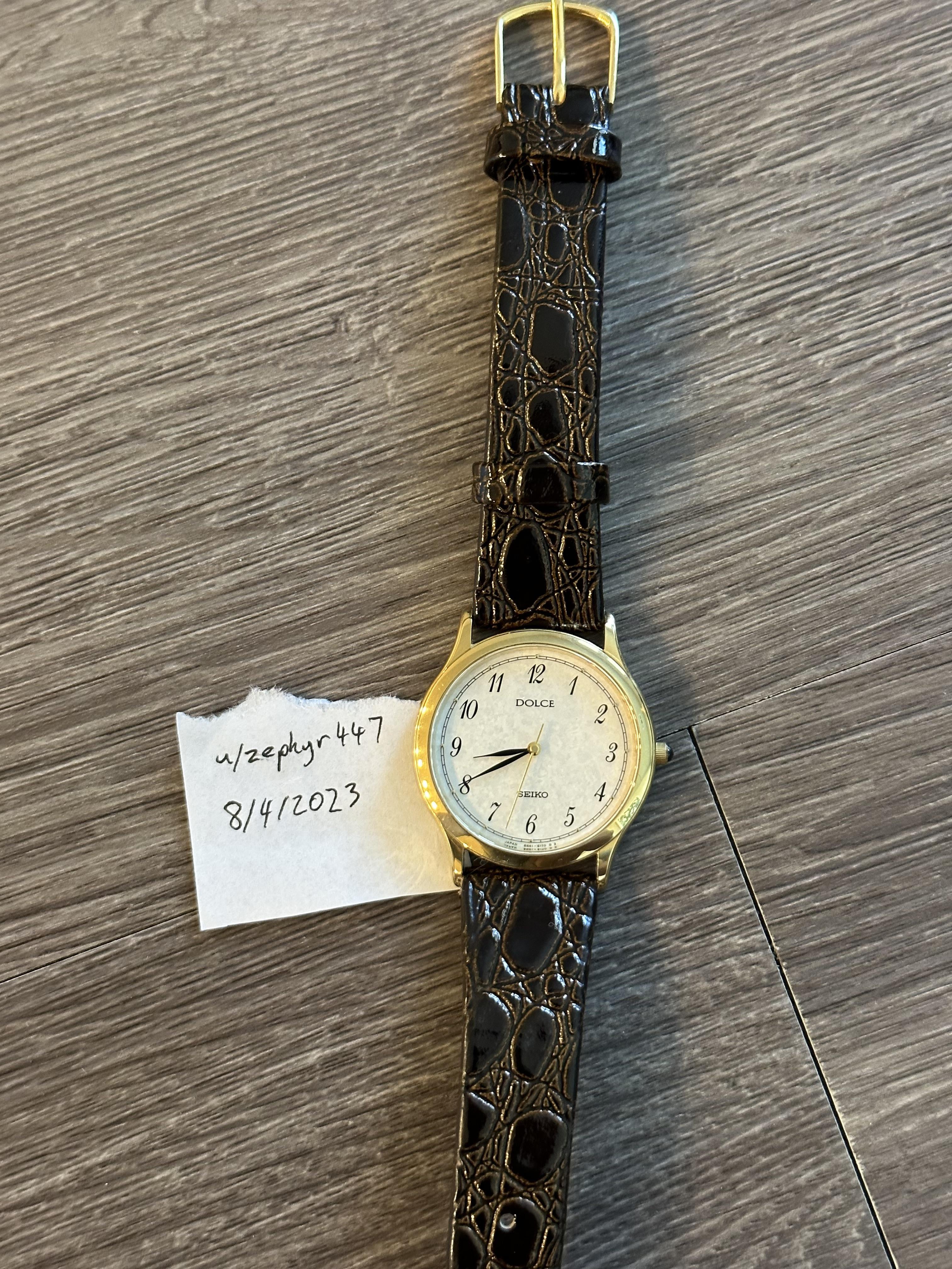 WTS Vintage Seiko Dolce Breguet numerals fresh battery