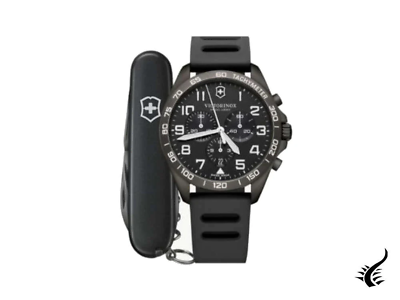 Victorinox Fieldforce Sport Chrono Quartz Watch, Black, 42 mm