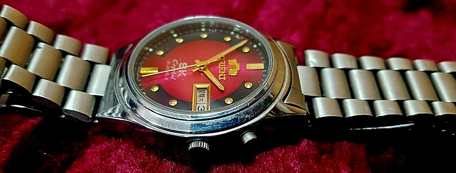 vintage watch ORIENT Automatic SK crystal 21 jewels 469AA2G-8A CA 