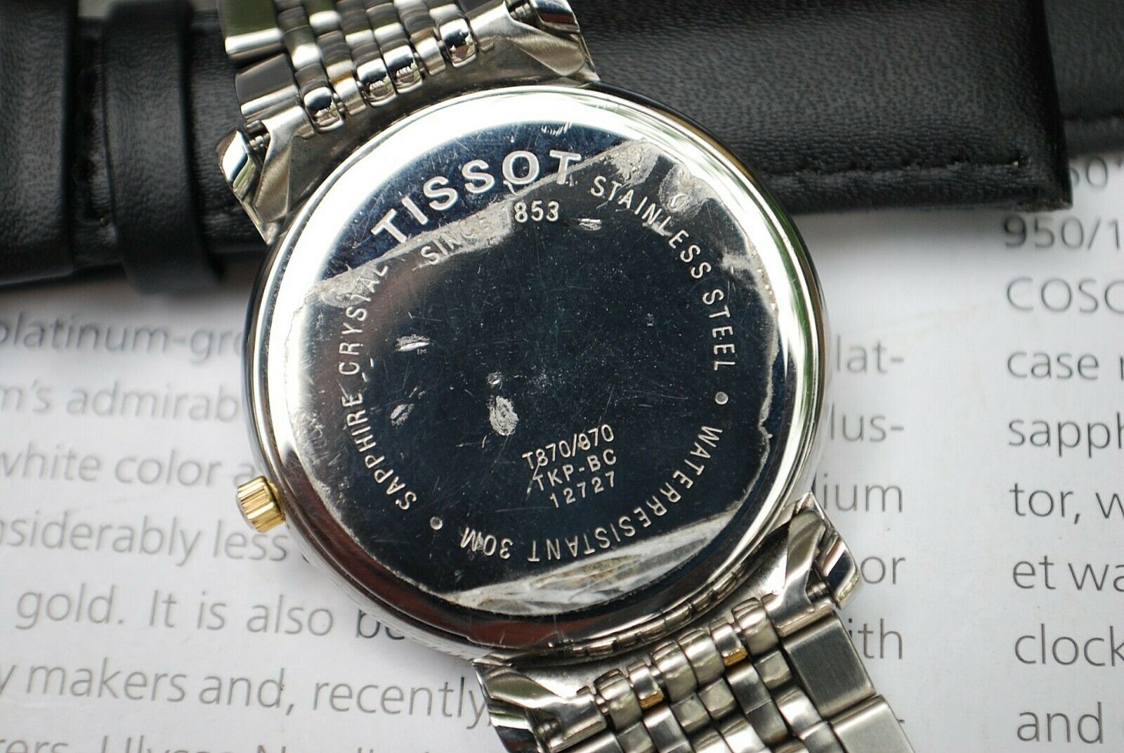 TISSOT T870/970 QUARTZ GENTS BI-COLOUR BRACELET DRESS WATCH-STUNNING! |  WatchCharts Marketplace