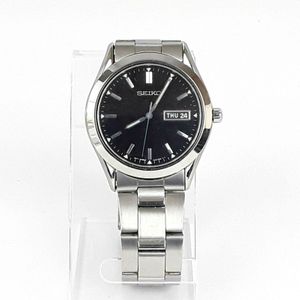Seiko Mens Day Date Watch 7N43-9251 Stainless Steel Case Band Black Dial |  WatchCharts