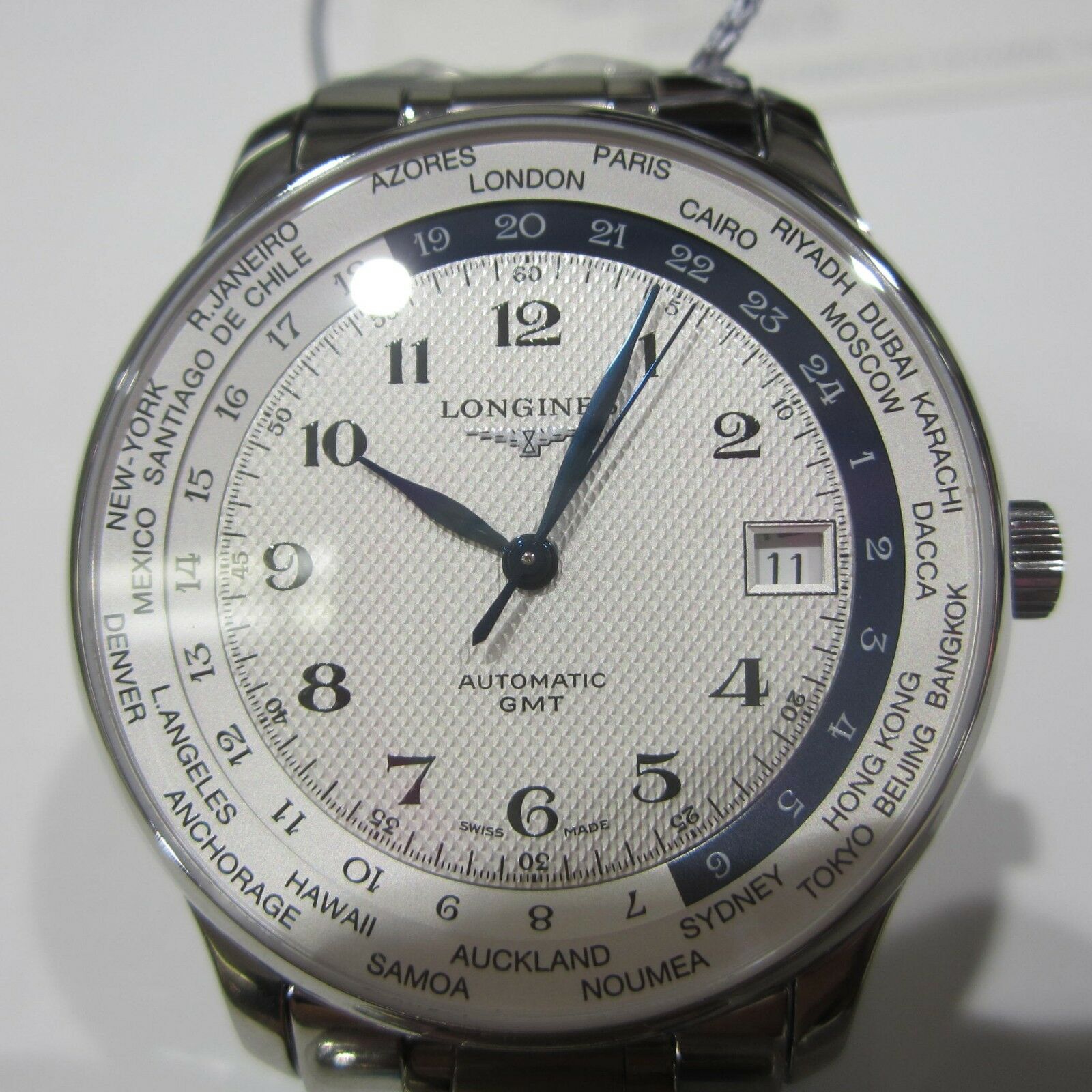 Longines Master Collection Worldtime Silver L2.631.4.70