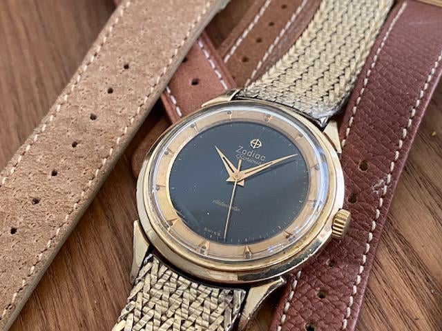 WTS Stunning Vintage 10k Gold Filled Zodiac Glorious Watch with