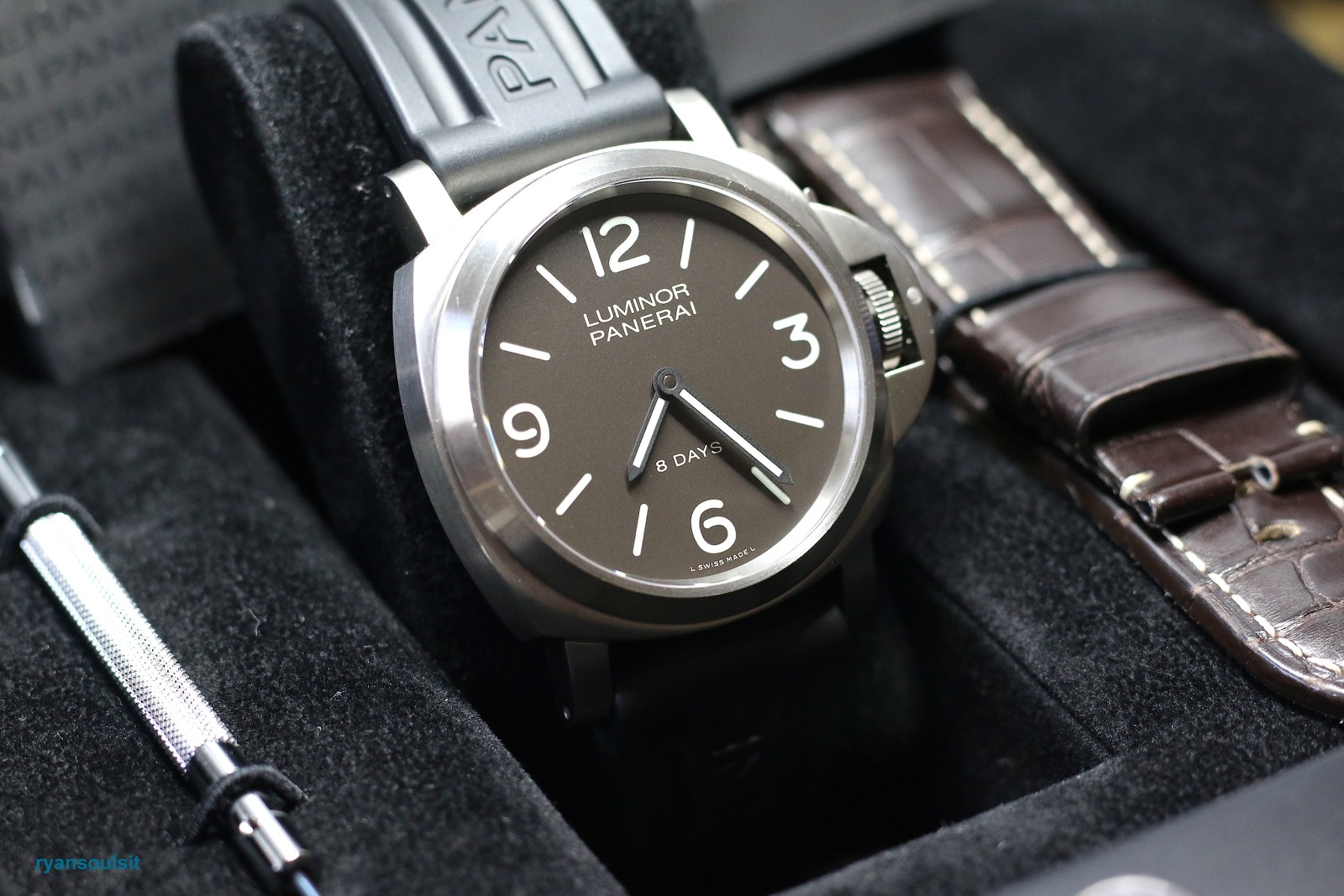 FS Panerai Luminor Titanium 8 Days Pam 562 Full Set with Service Papers WatchCharts Marketplace