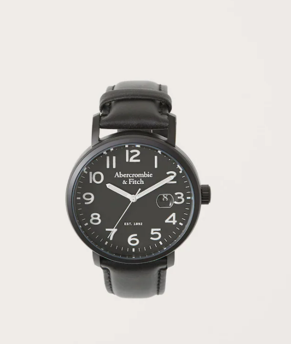 Abercrombie Leather Strap Watch high quality