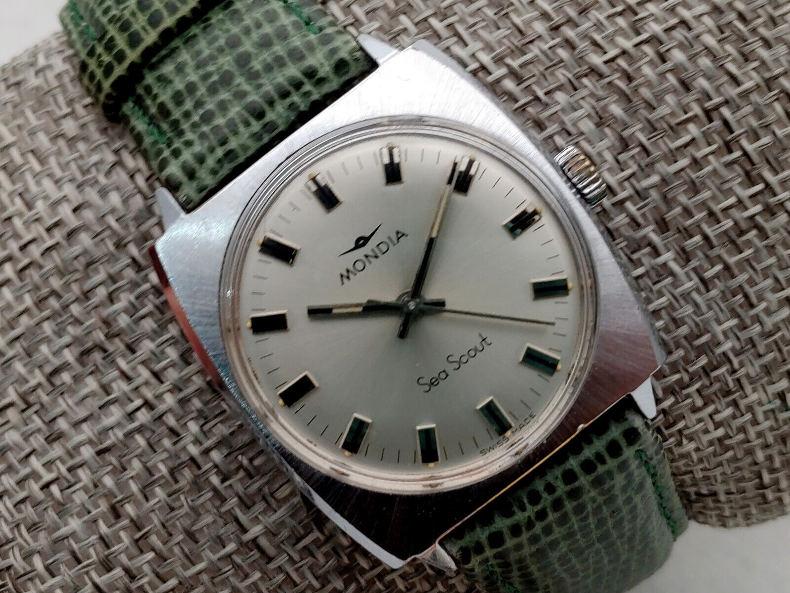 【当時物】イタリア代表　1996　ヴィンテージ　ノーマーキング　Mサイズ MONDIA SEA SCOUT BY ZENITH WATCH MANUAL AS 1800 UOMO VINTAGE SWISS
