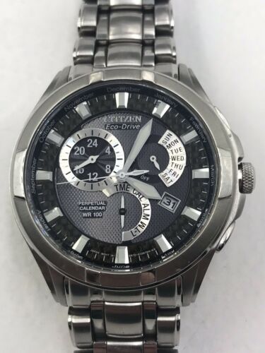 Mens Citizen Eco-Drive Calibre 8700 Chronograph S Steel Watch E870 