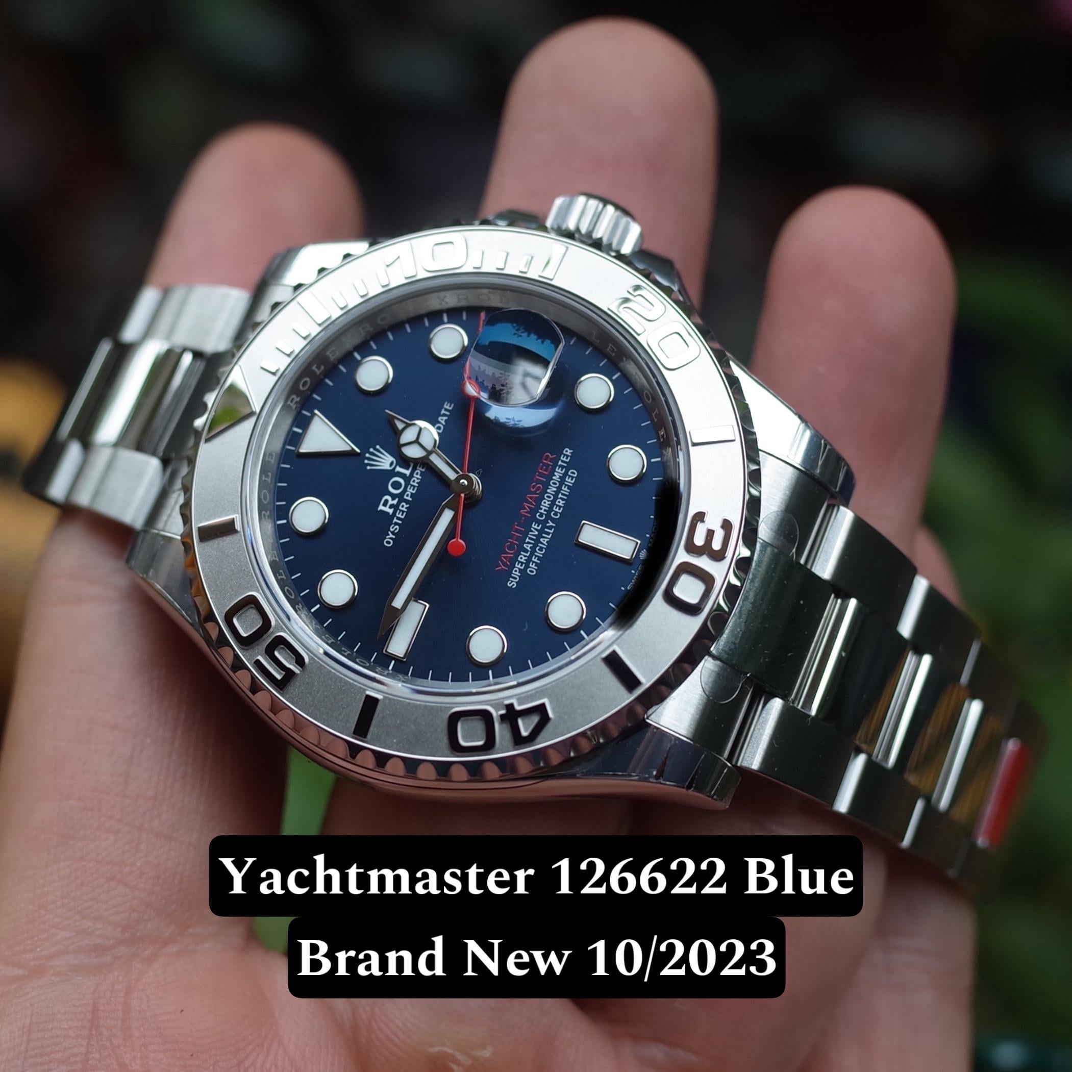 WTS BNIB Rolex Yachtmaster Blue 12662 10.2023 WatchCharts