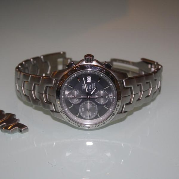 F/S Tag Heuer Link Automatic Chronograph Tachymeter Automatic Watch