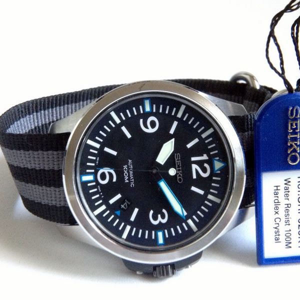 SOLD : SEIKO SRP025 w/ box + tag 4R15-00A0 Aviator SPORK | WatchCharts