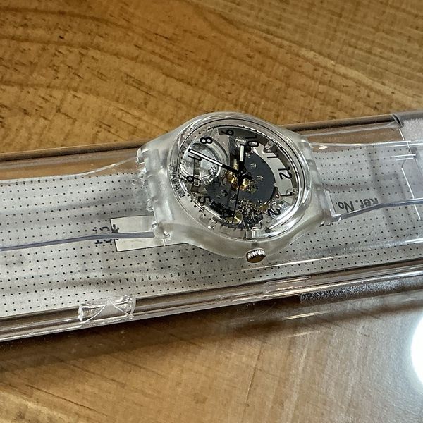 swatch Transparent GK209 - See Thru - Skeleton [ * MINT * ] 34mm ...