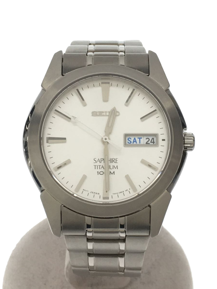 Used] SEIKO ◇ Quartz watch / Analog / Titanium / White / Silver / Seiko /  7N43-0AS0 [Clothing accessories, etc.] | WatchCharts