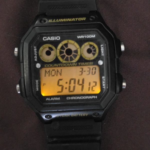 Casio AE-1300WH-1A Referee Coundown Timer 3426 Fully Working - 10 Year ...