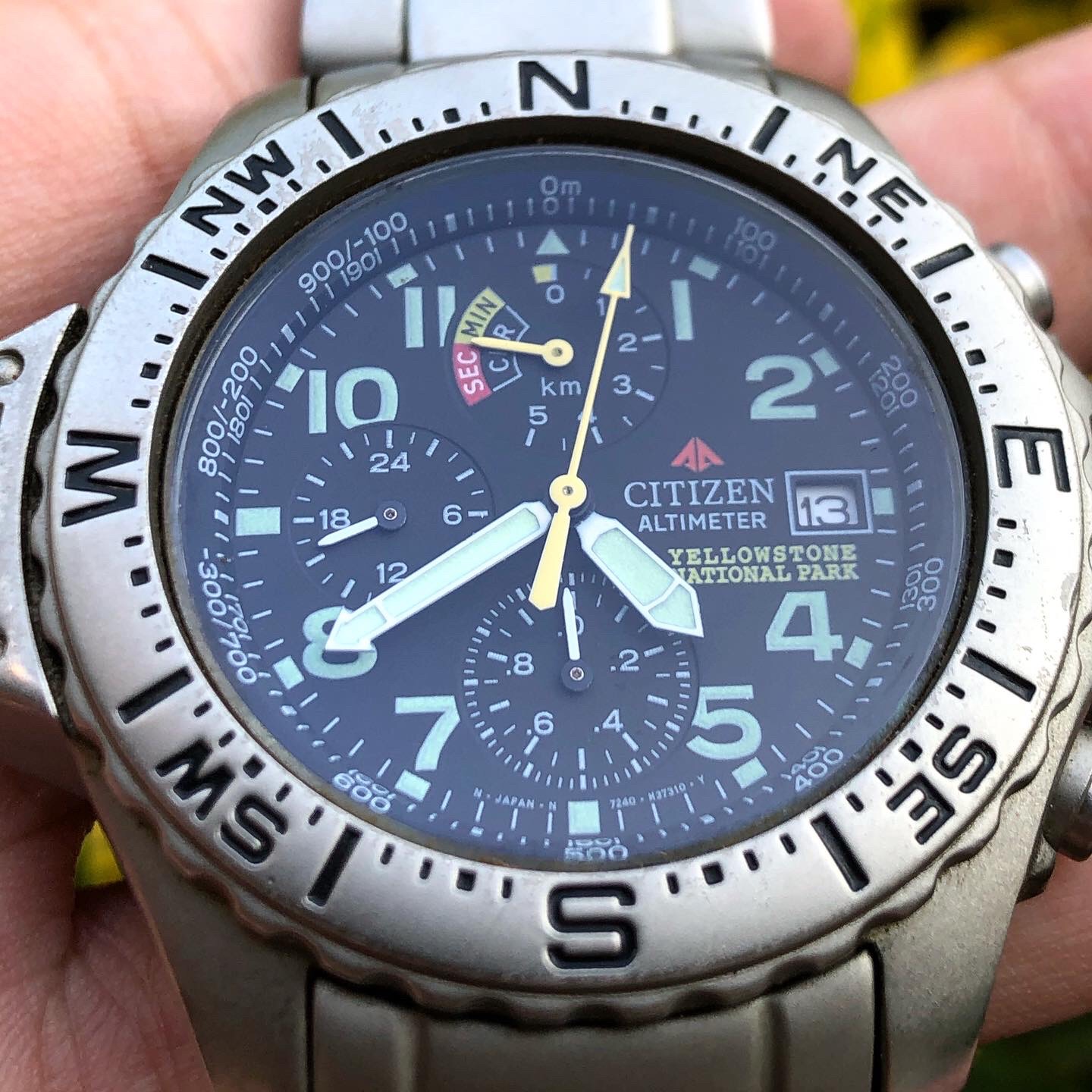 WTS] Citizen 7240 Altichron Yellowstone National Park 