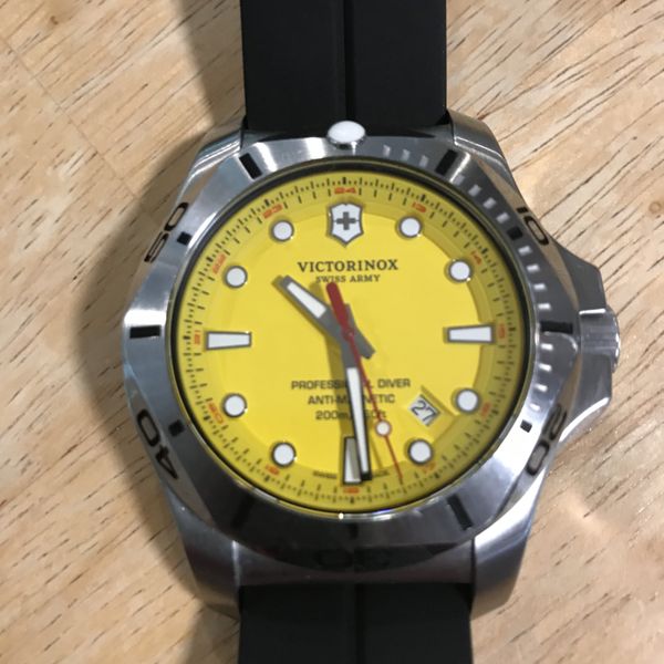 Victorinox yellow inox diver WatchCharts