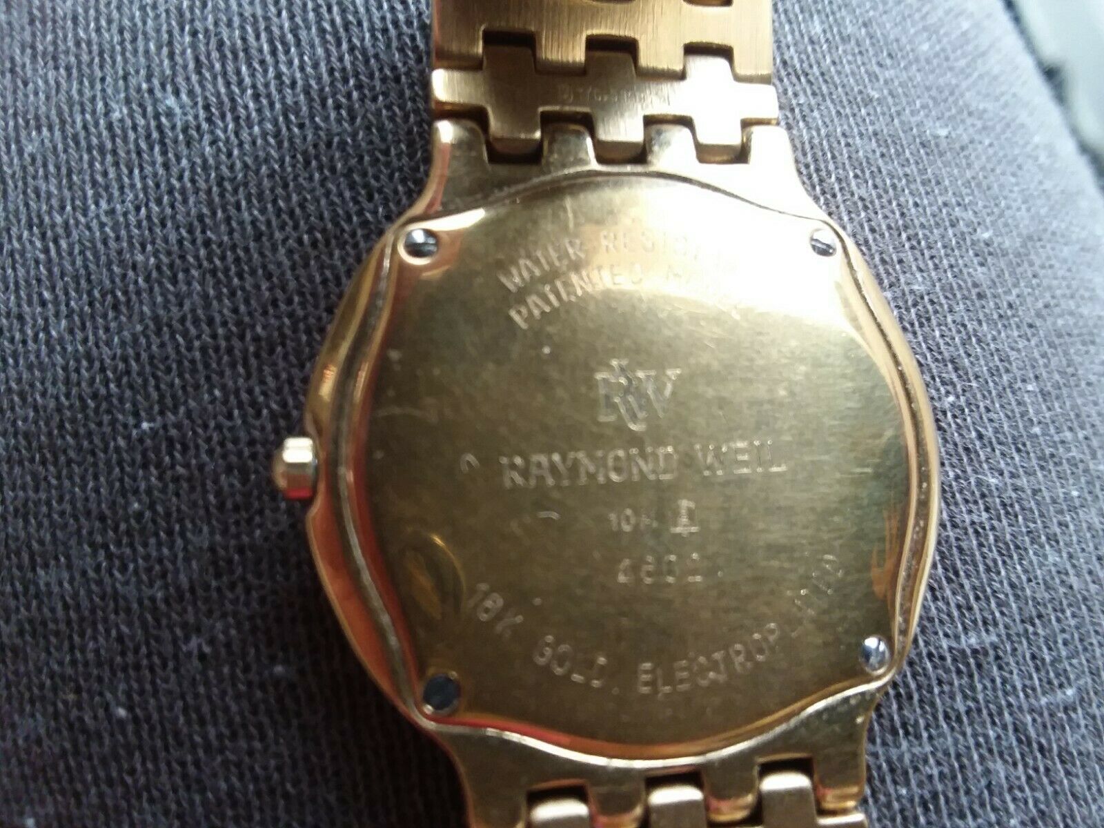 Vintage Raymond Weil Geneve Fidelio 18k gold electroplated
