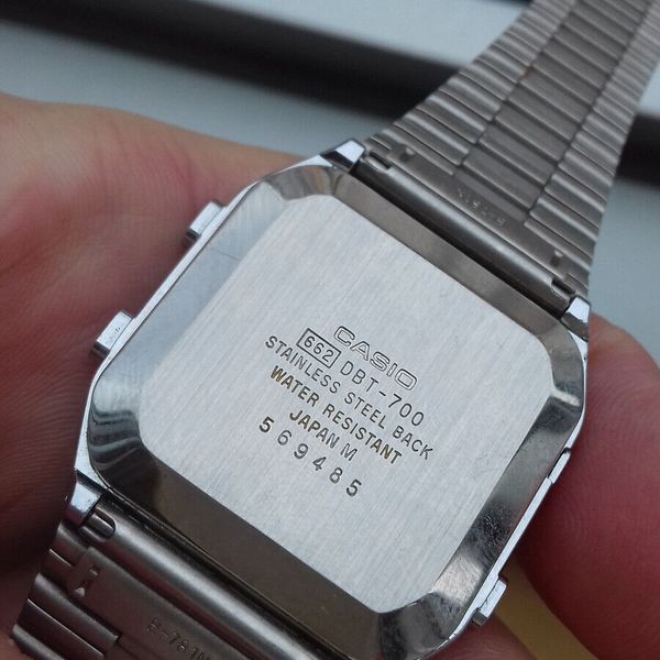 Casio DBT-700 MODULE 662 JAPAN M TIMETABLE DATABANK VINTAGE NOS UHR ...