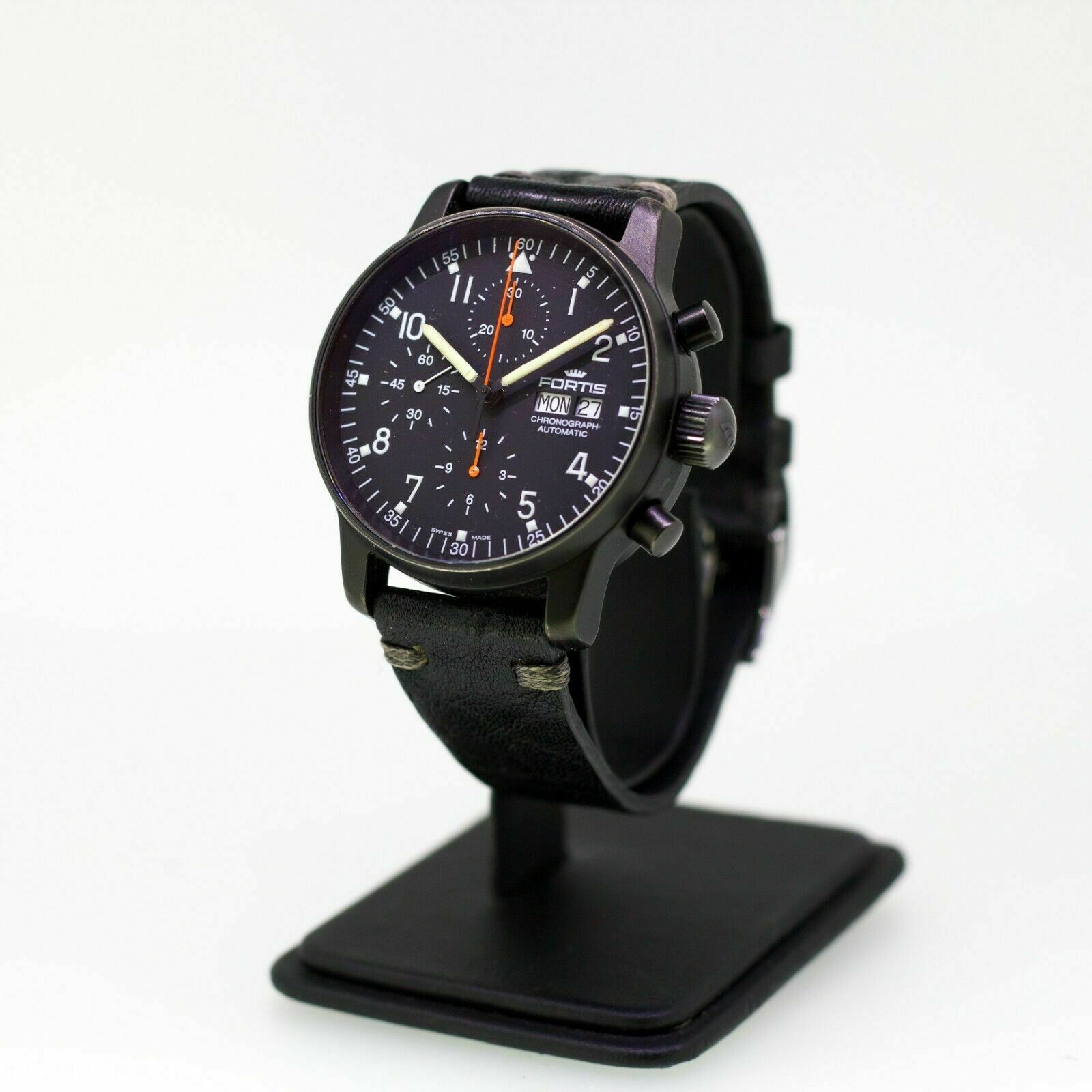 FORTIS Flieger Pilot Professional 597.18.141 PVD chronograph WatchCharts Marketplace