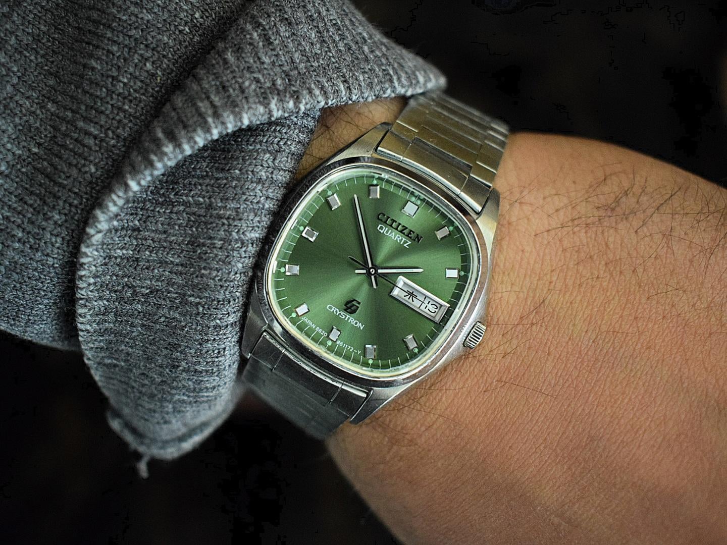 WTS] Citizen Cryston Quartz – Rare Green Dial – Vintage 70s – $150