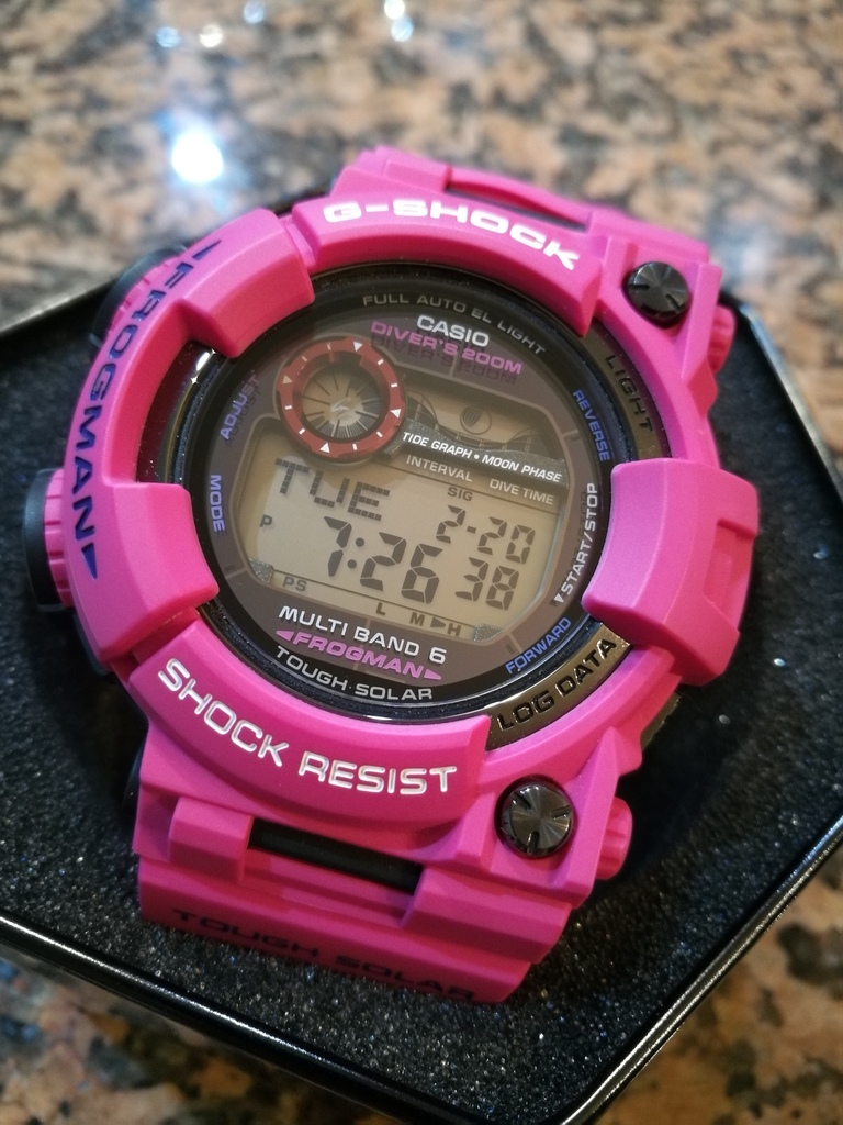 Casio Gshock Frogman GWF-1000SR Men In Sunrise Purple | WatchCharts  Marketplace