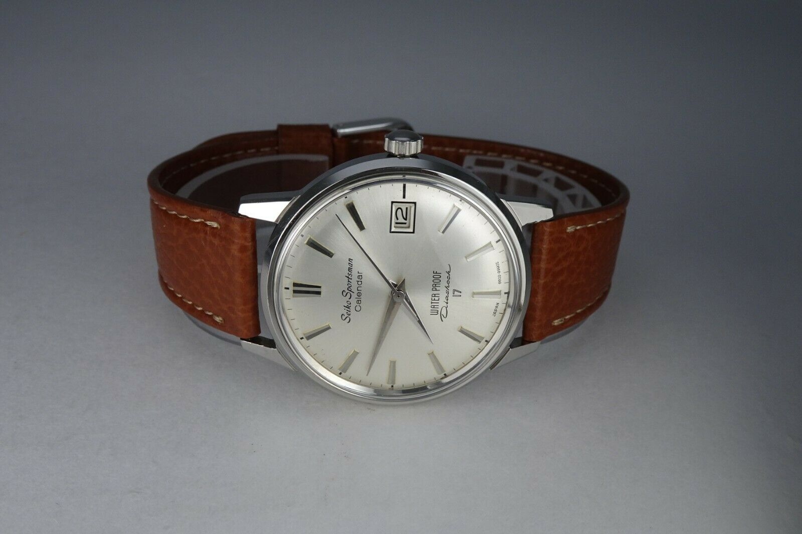 Vintage 1964 JAPAN SEIKO SPORTSMAN CALENDAR 14112 17Jewels Hand 