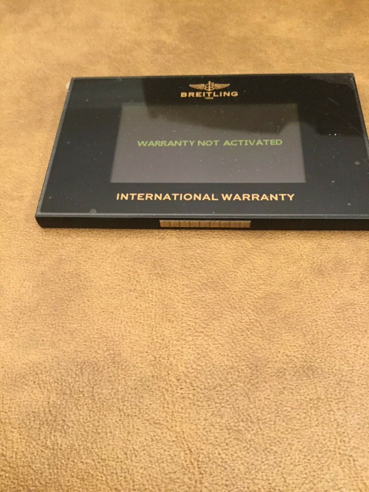 Breitling digital hot sale warranty card