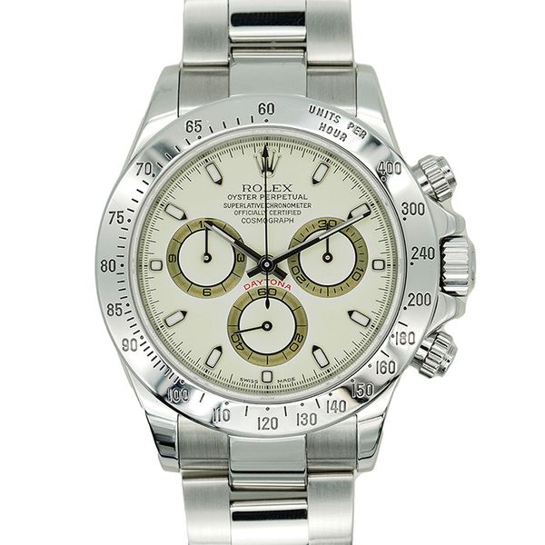 ROLEX Cosmograph Daytona 116520 P White (Ivory) Dial Automatic Men's ...