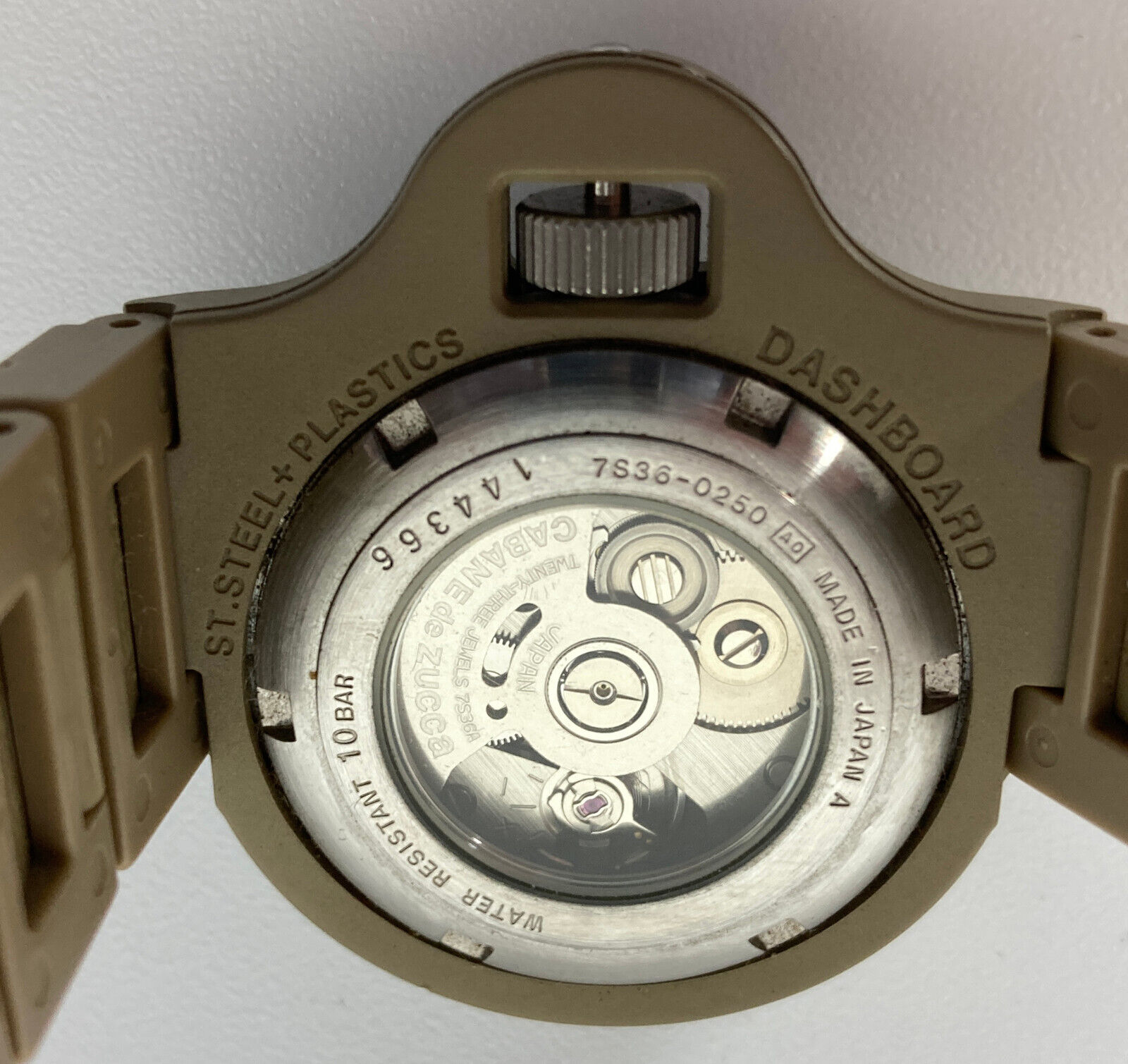 Seiko X Cabane de Zucca Dashboard Automatic Watch 7S36-0250 green