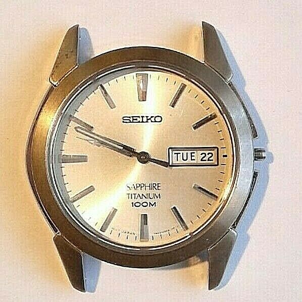 Vintage watch seiko sapphire titanium 100m quartz movement seiko 7n43c |  WatchCharts