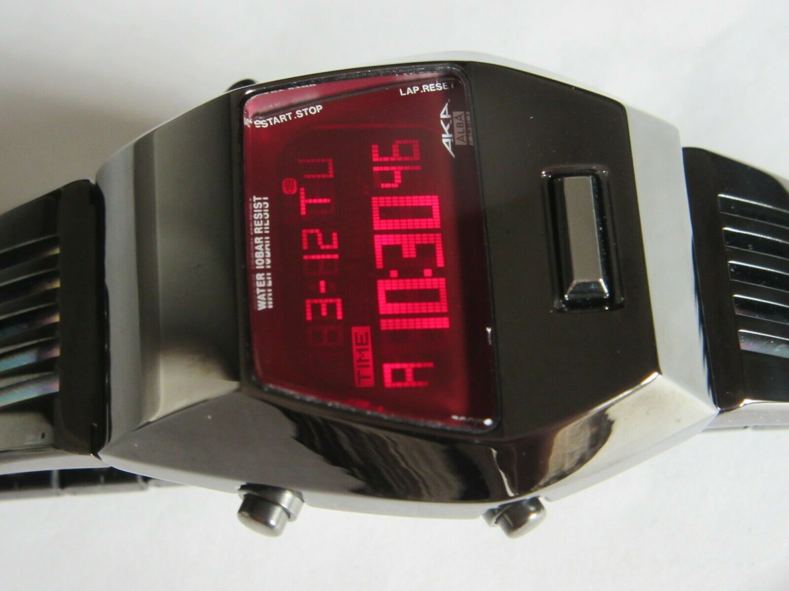 ALBA SEIKO AKA W670-4000 Digital LED Watch - Gunmetal, Rare
