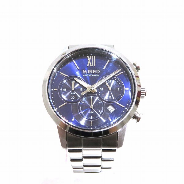未使用 セイコー SEIKO ワイアード WIRED クロノグラフ メンズ腕時計 SEIKO セイコー ワイアード クロノグラフ VD53–KZB0 メンズ腕時計