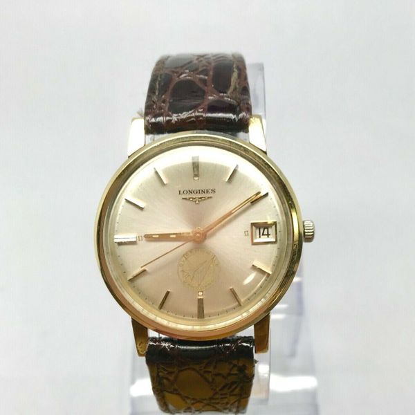 LONGINES OLDSMOBILE VANGUARD Swiss 1960's 17 Jewel Men's Watch 14K Gold ...