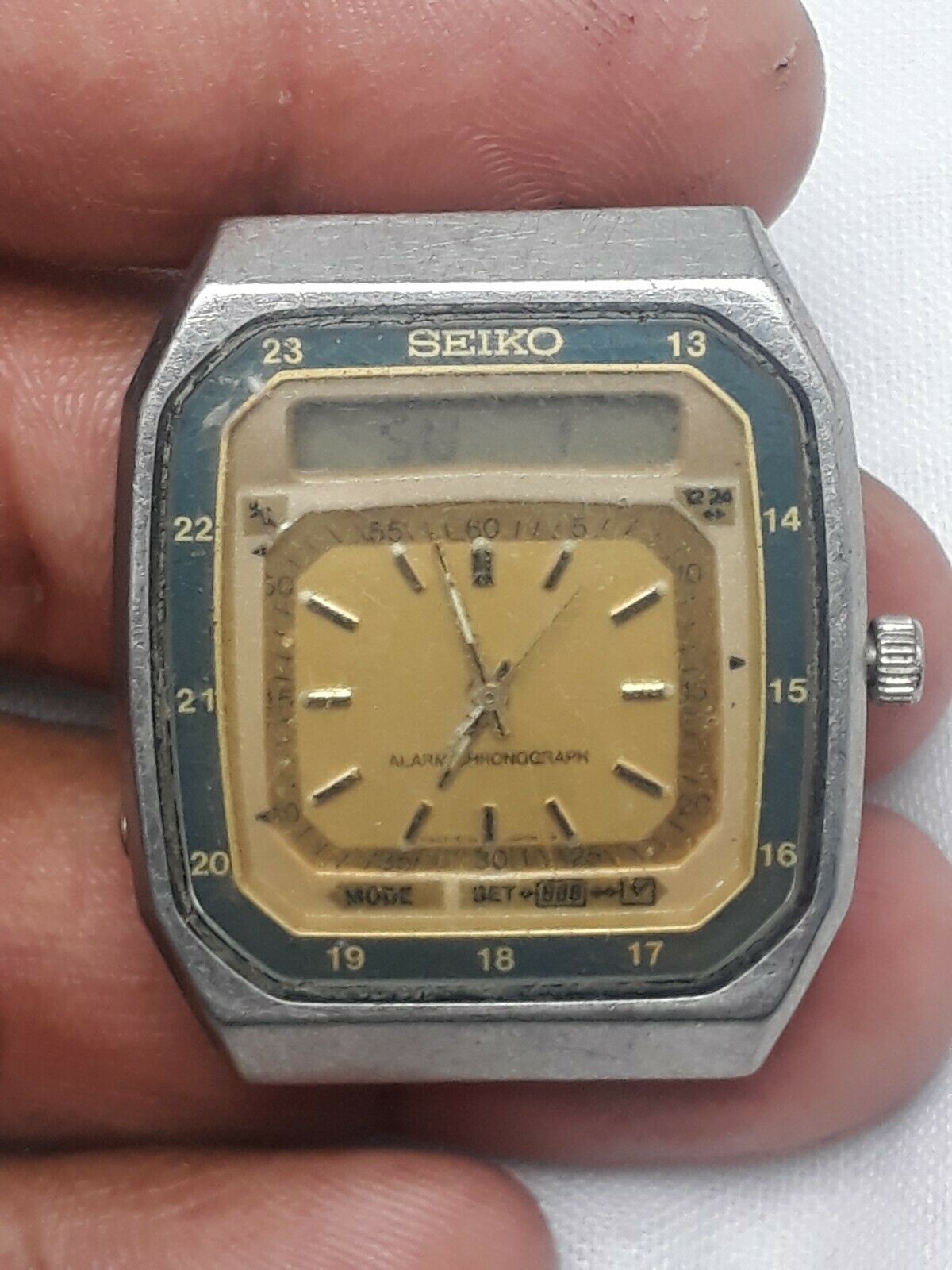 Vintage Seiko H357-507B Alarm Chronograph Men's Wristwatch As A