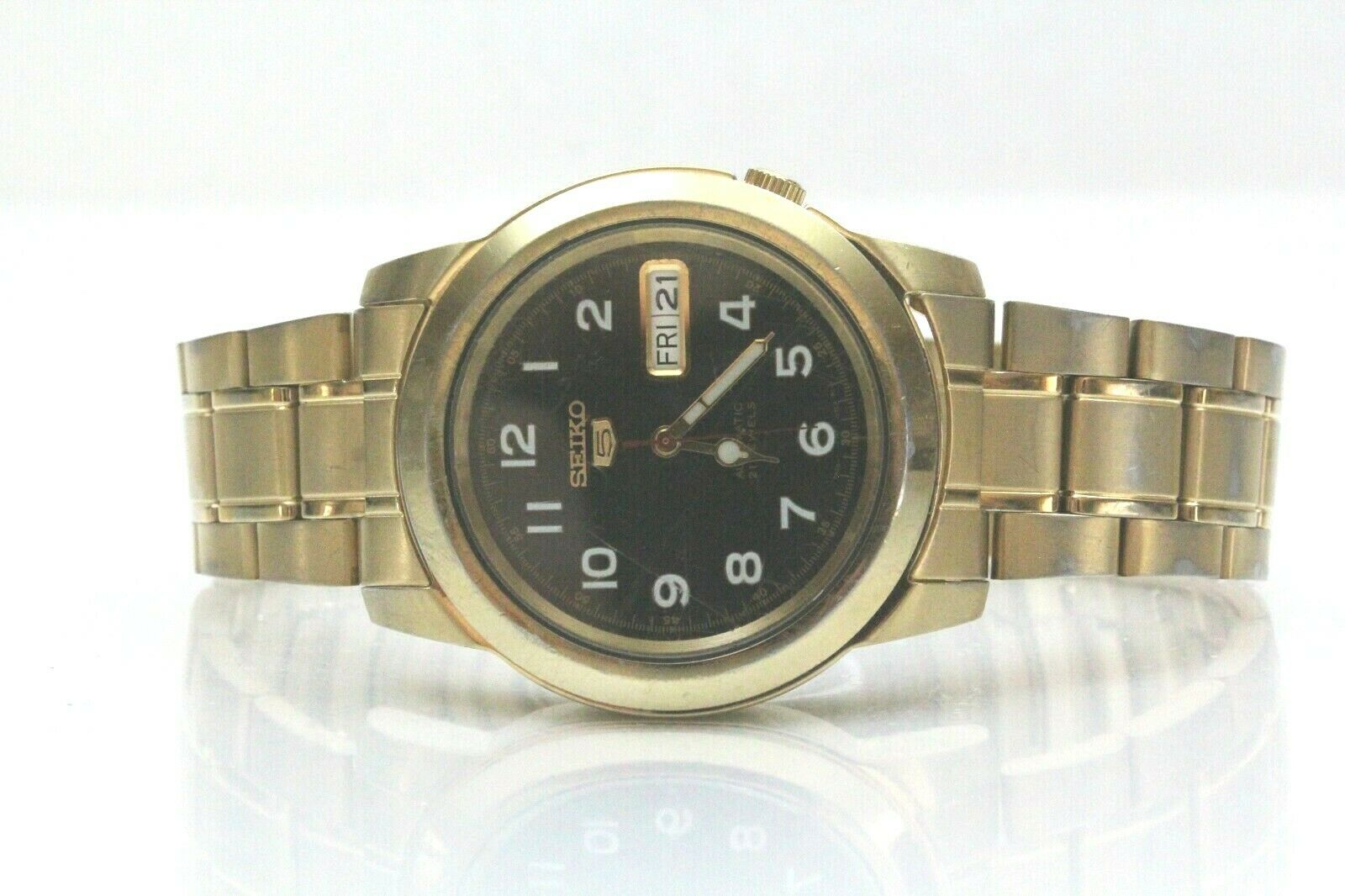 Men s SEIKO 5 Wrist Watch AUTOMATIC 21 JEWELS 7S26 02W0 A4 KY