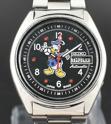 VINTAGE SEIKO DONALD DUCK AUTOMATIC 23 JEWEL CAL.6349A DAY DATE