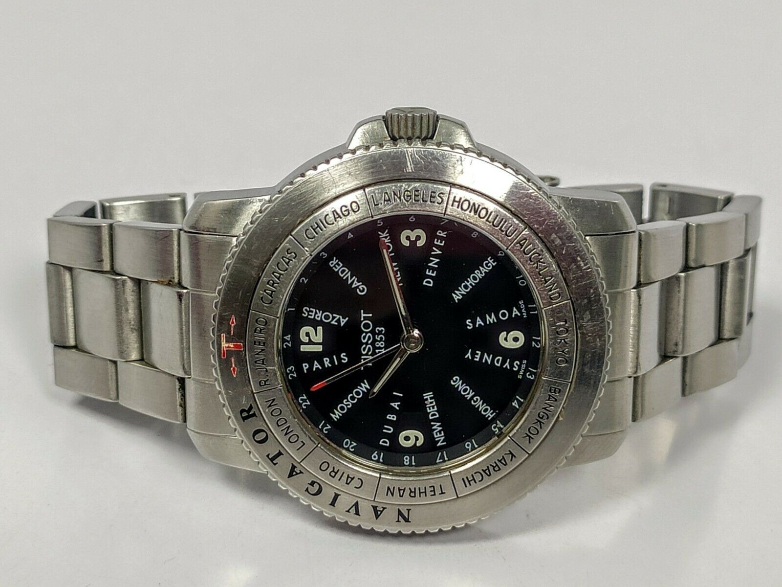 TISSOT NAVIGATOR N250 WORLD TIME GMT WATCH (Non-working