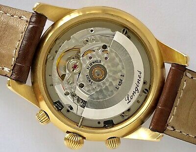 VINTAGE SWISS LONGINES AUTOMATIC CHRONOGRAPH L4.661.2 GOLD PLATED