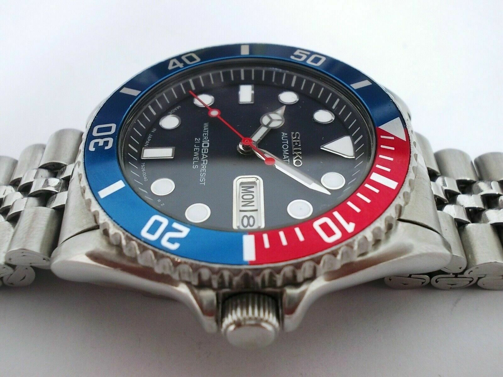 Seiko 'SKX031' Scuba Divers 10 BAR 'Pepsi' 7S26-0040 Mens