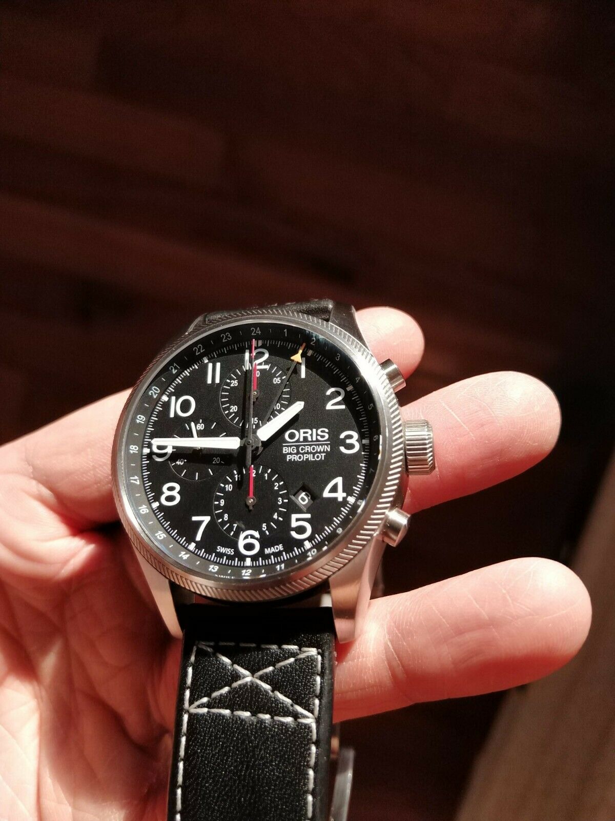 Oris Big Crown Propilot Chronograph GMT Ref. 01 677 7699 4164 07 5