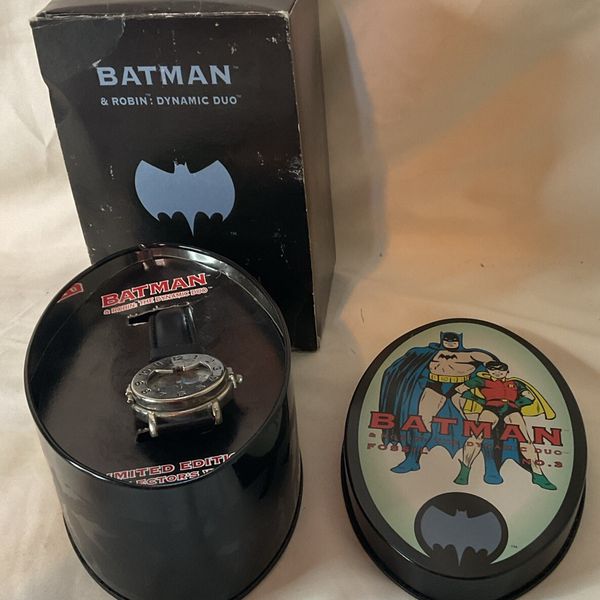 Robin. Watch Chart Batman & Robin Dynamic Duo Limited Edition Fossil Watch No.3 W/ Box Tin ...