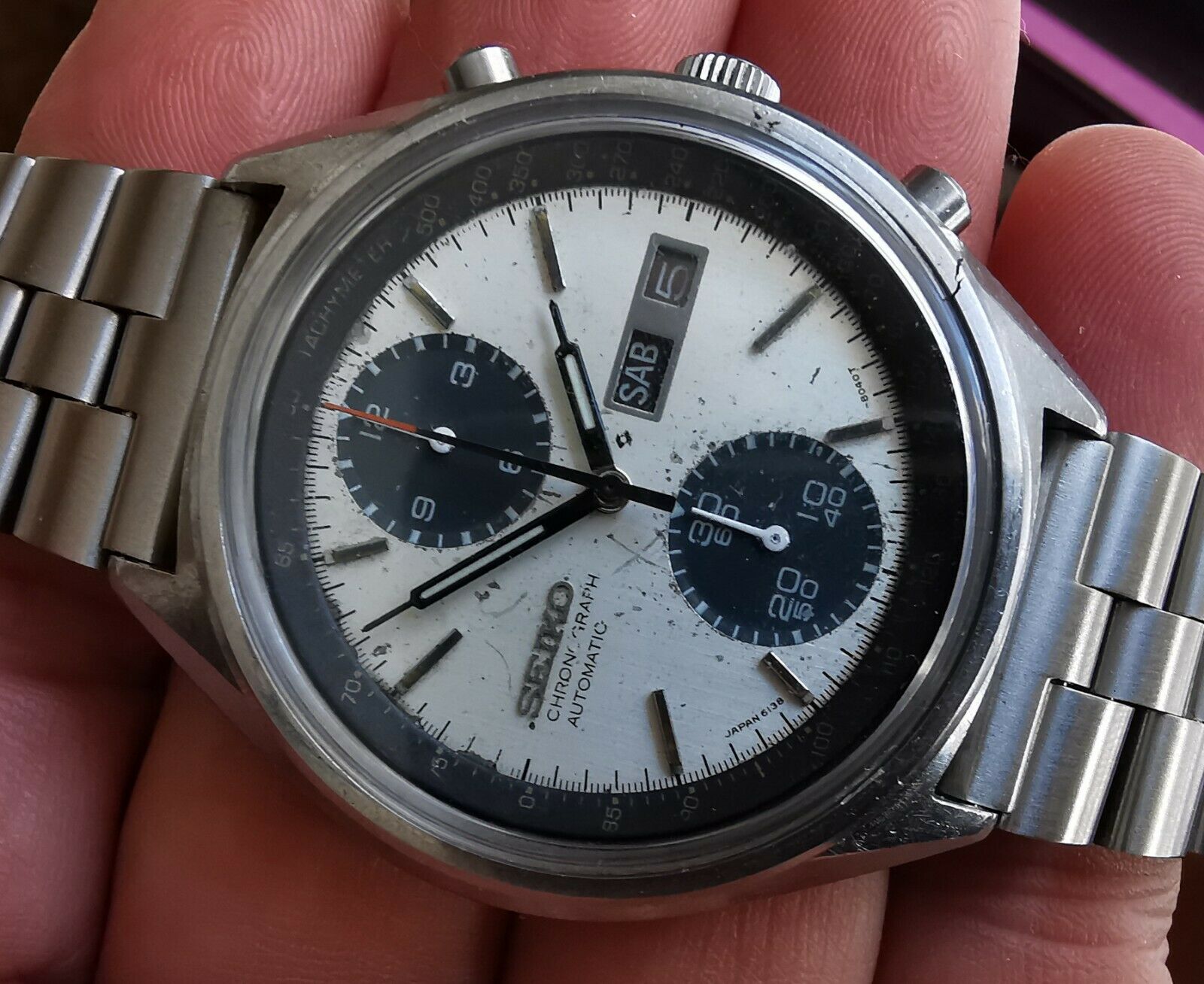 Seiko Black Panda GP - 6138-8020 – Veteran Times Int